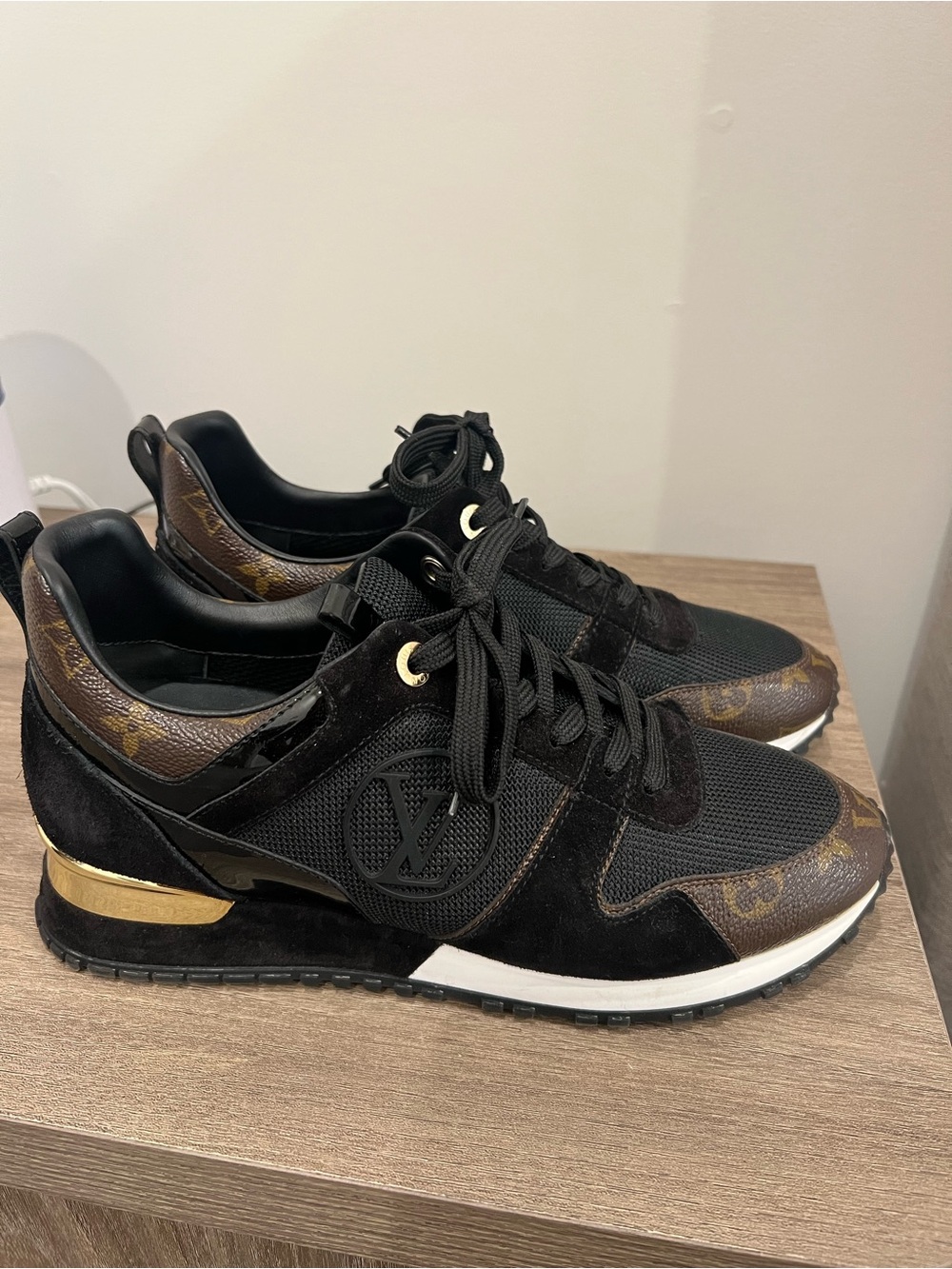 Louis Vuitton Suede Monogram Run Away Sneakers women